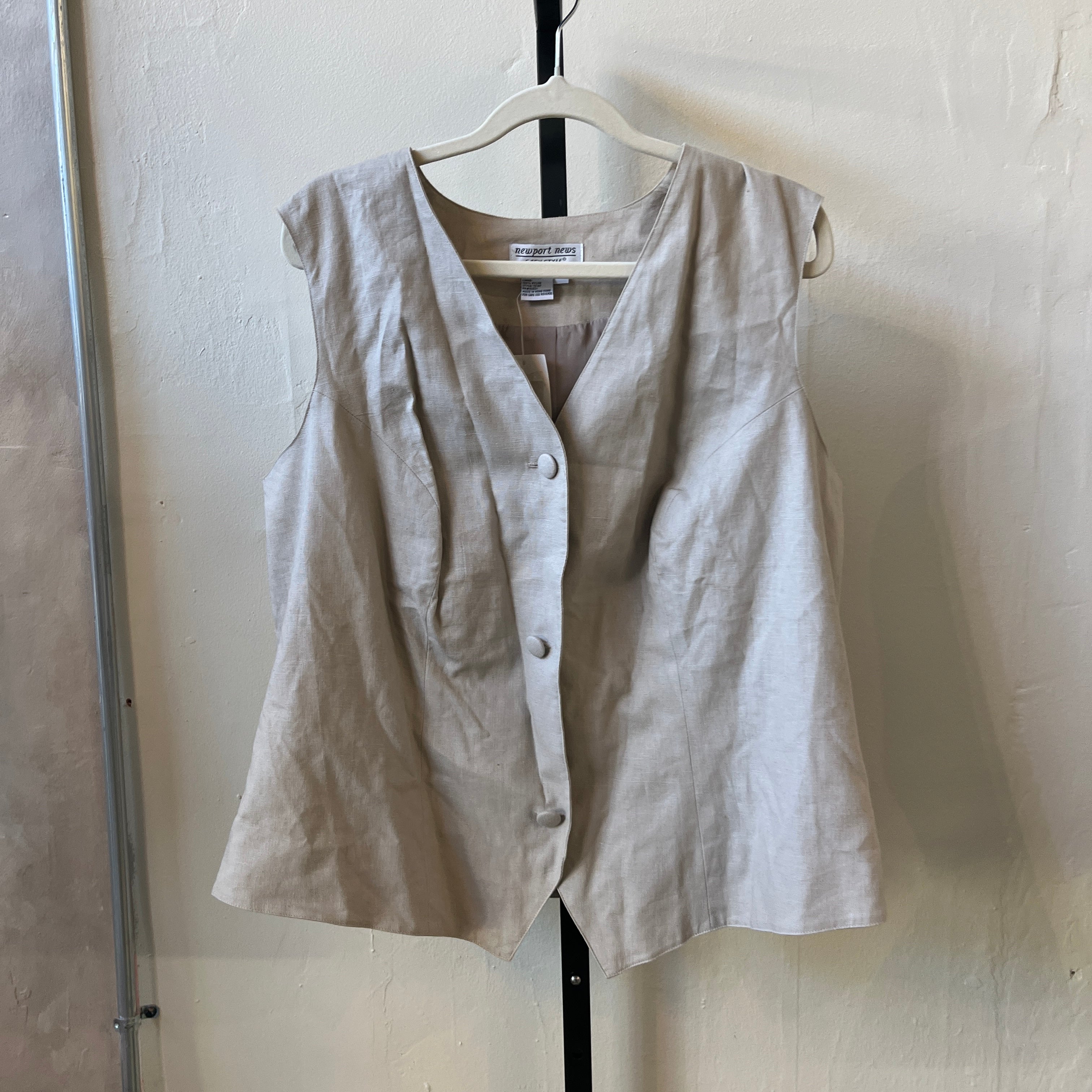 NWT Linen Vest (18W)