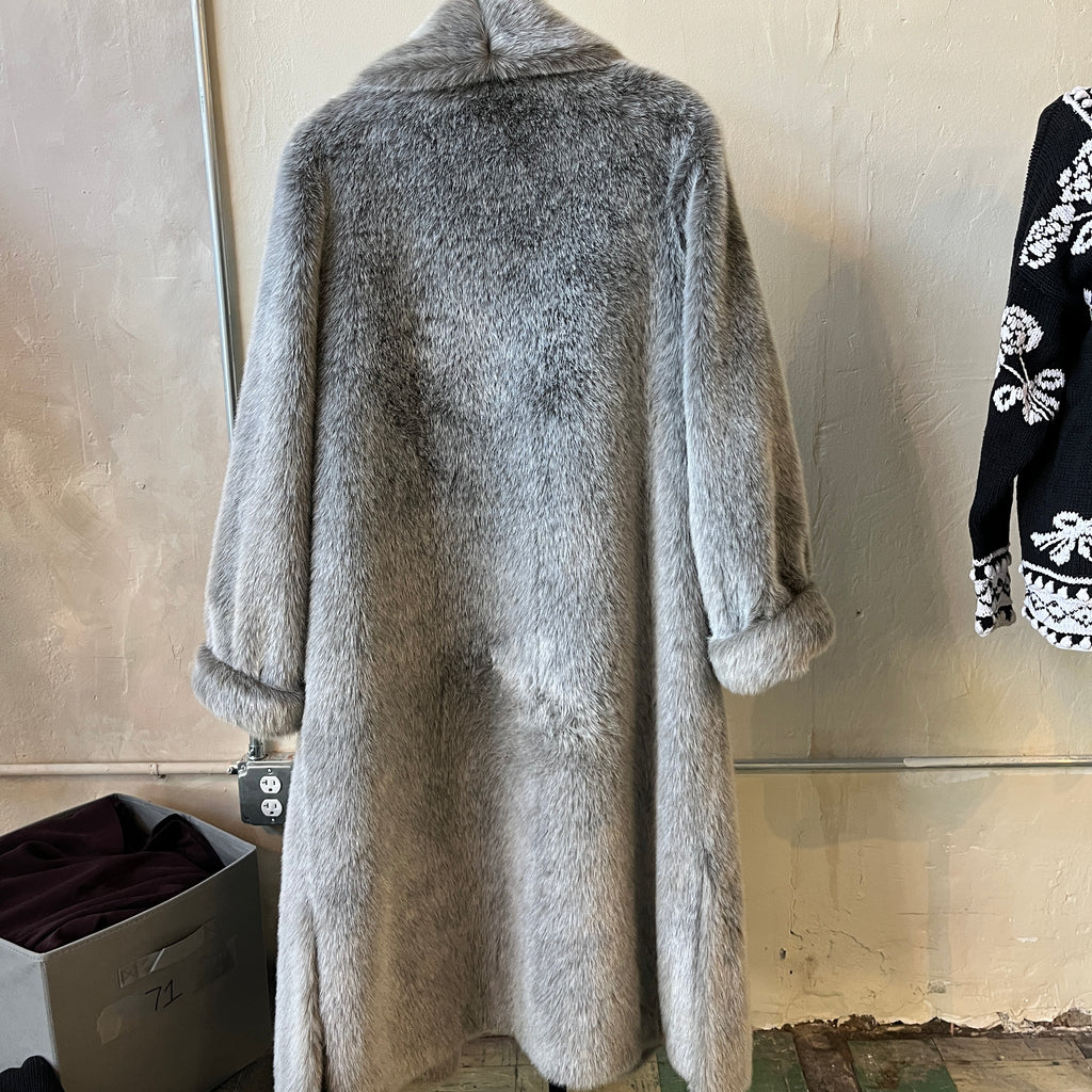 Faux Fur Coat (L)