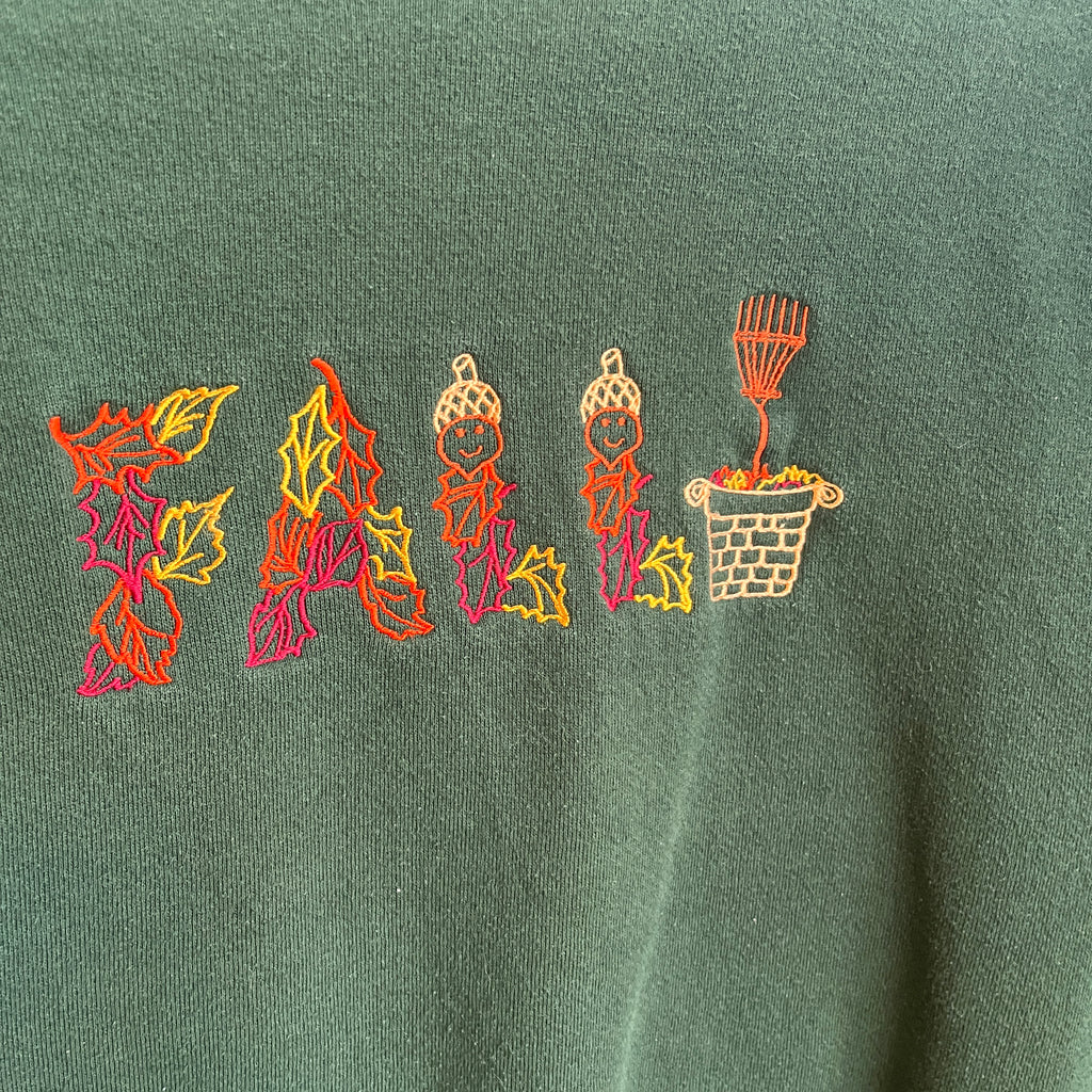 Fall Embroidered Sweatshirt (M)