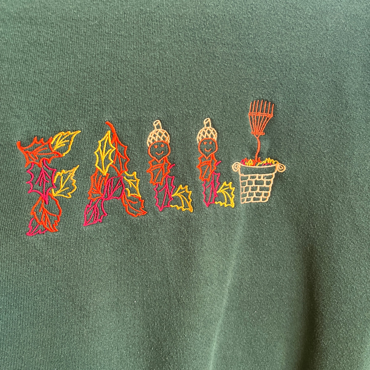 Fall Embroidered Sweatshirt (M)