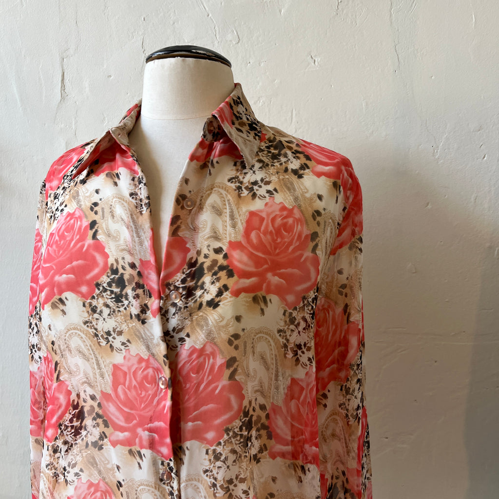 Patterned Button Up (L)