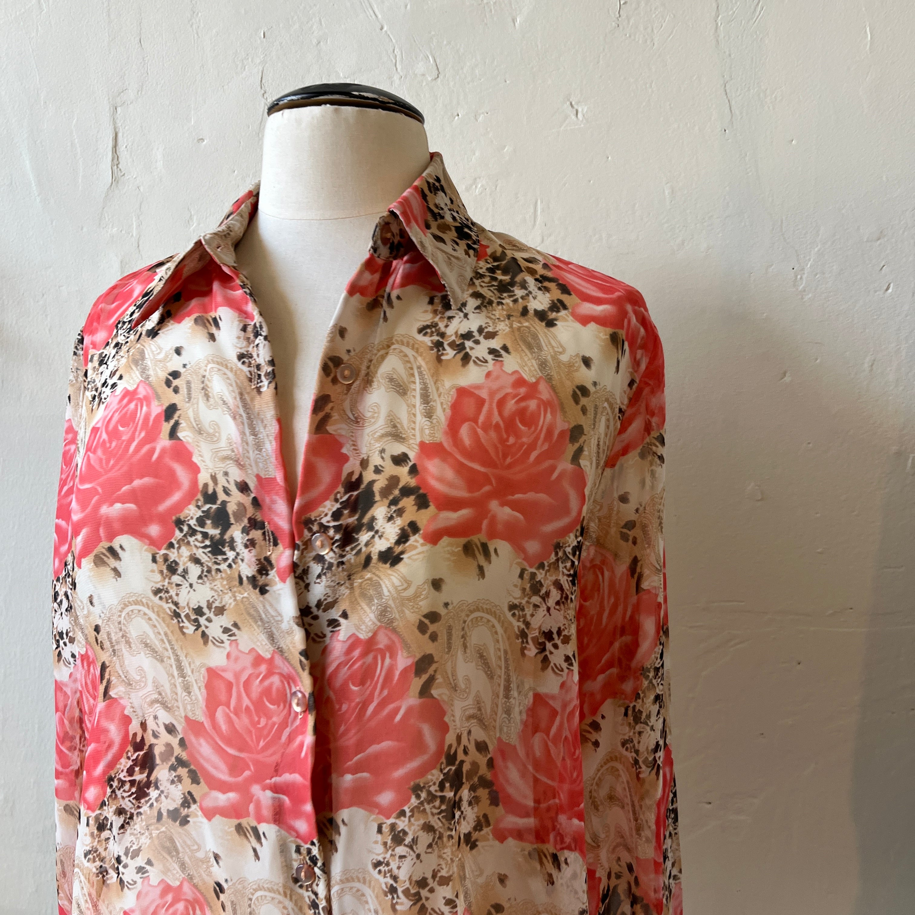 Patterned Button Up (L)