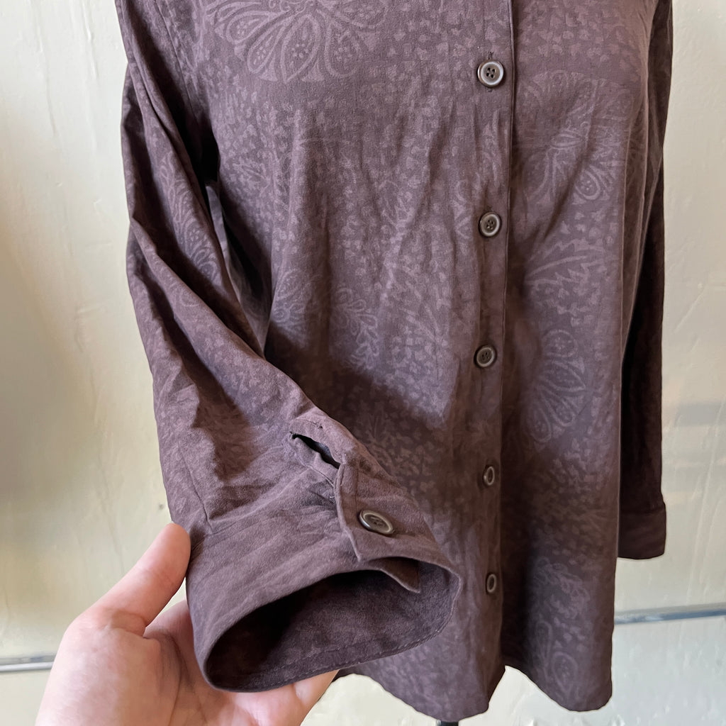 Brown Button Up (M)