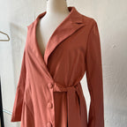 Pink Trench Coat (M)