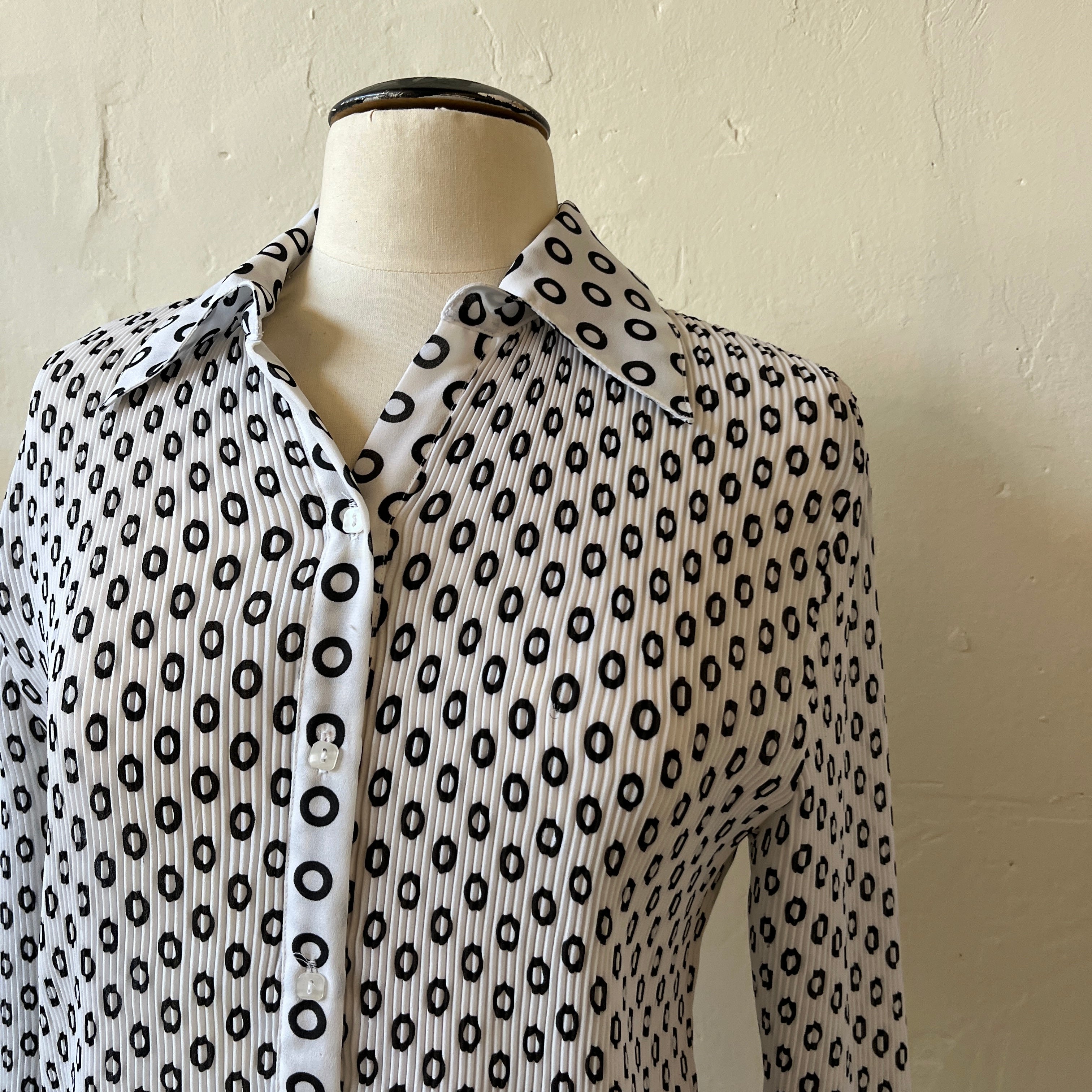 Polka Dot Button Up (L)