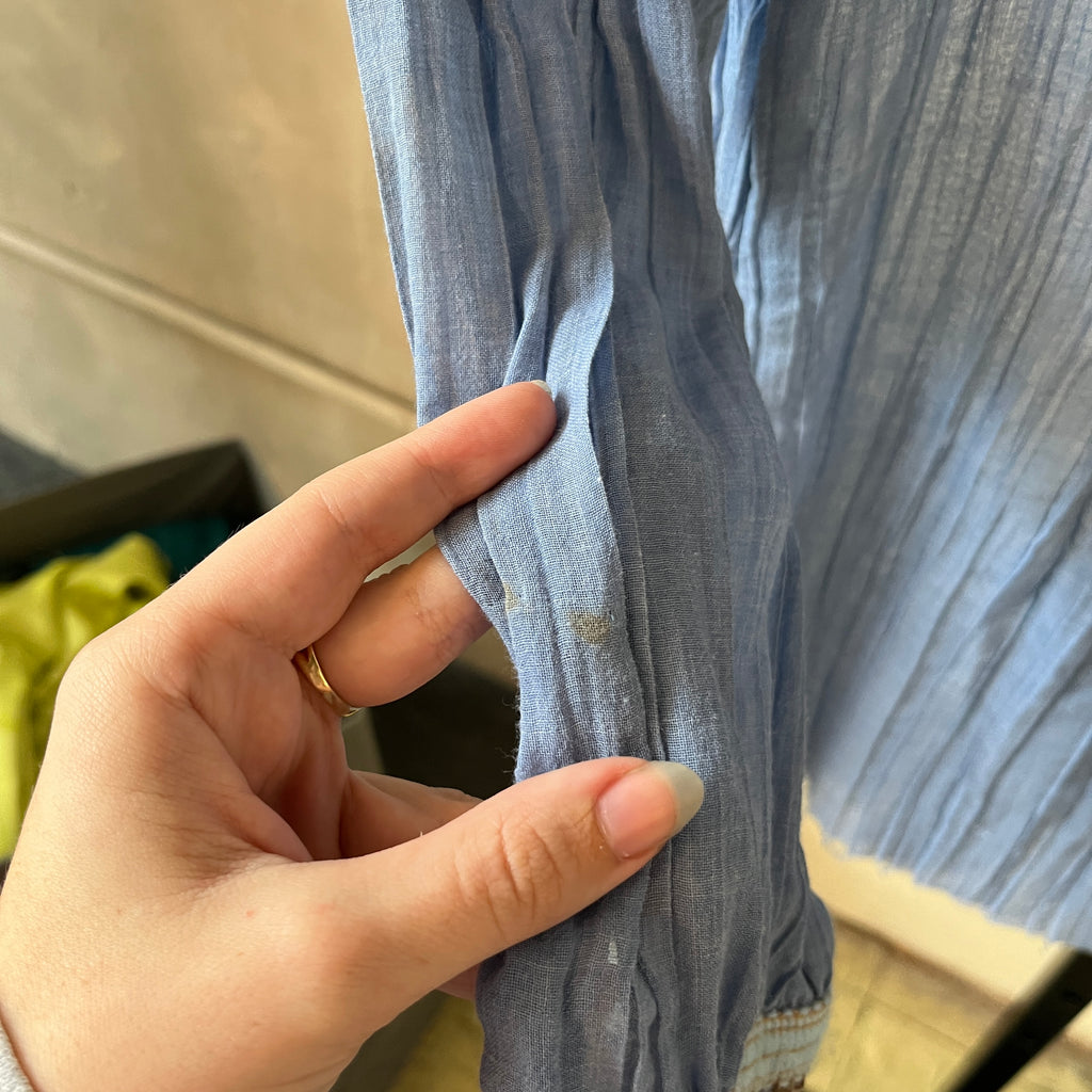 Blue Button Up (M)