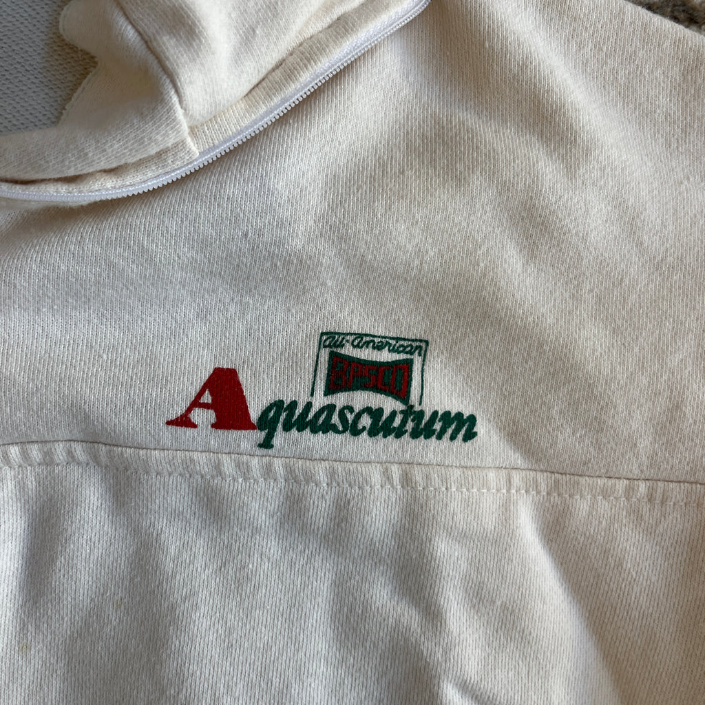 White Vintage Quarter Zip (M)