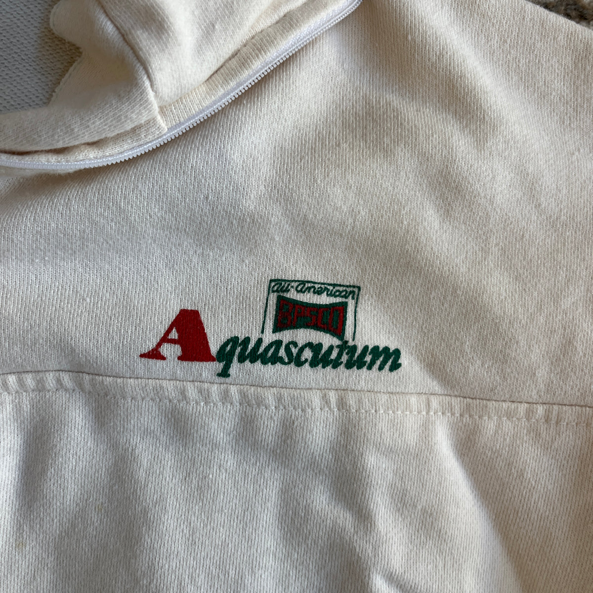 White Vintage Quarter Zip (M)