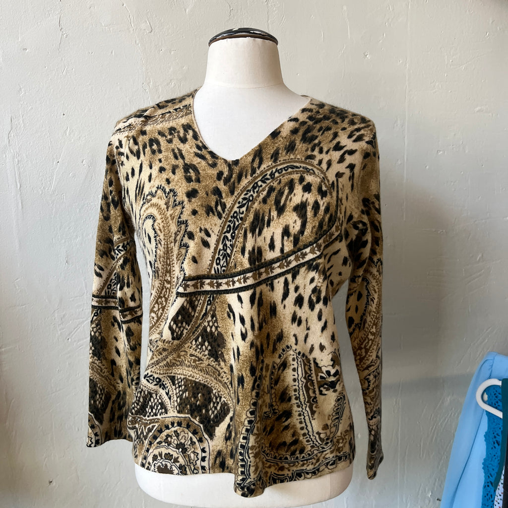 Animal Print Sweater (M)
