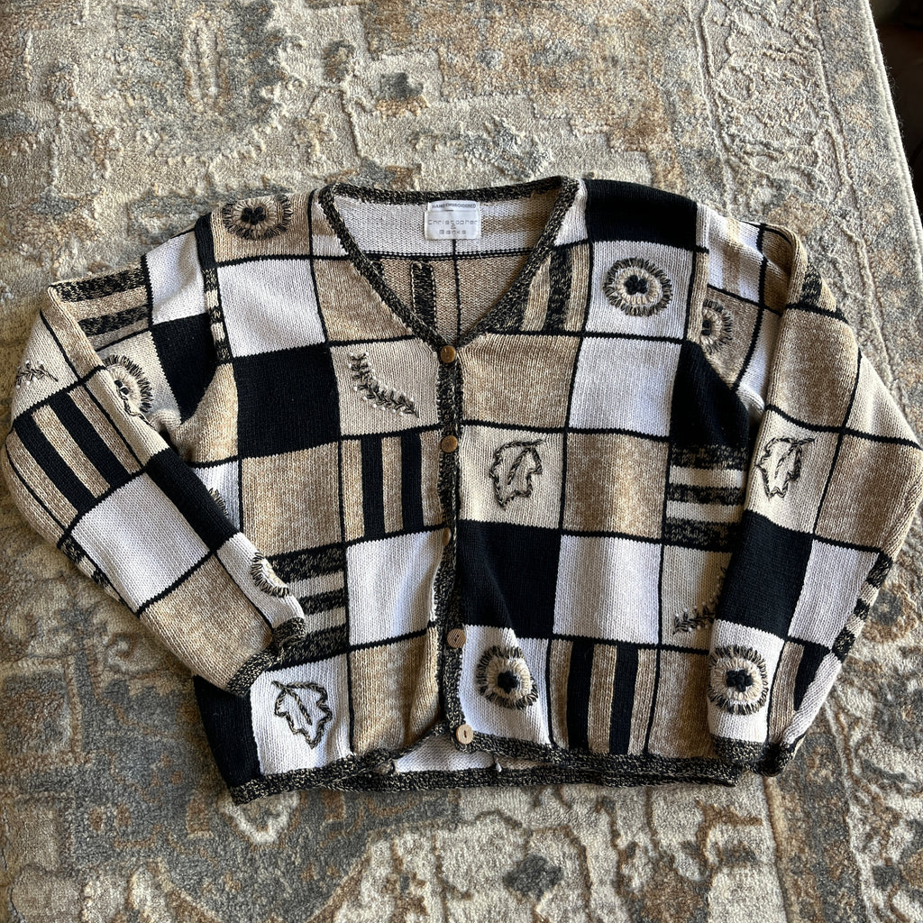 Neutral Vintage Cardigan (M)