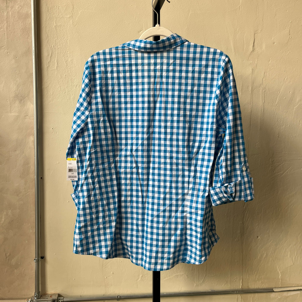 Blue Gingham Shirt (L)