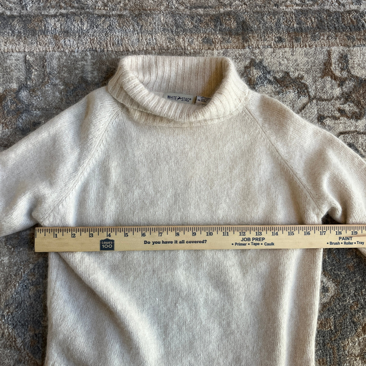 Cream Silk Sweater (S)