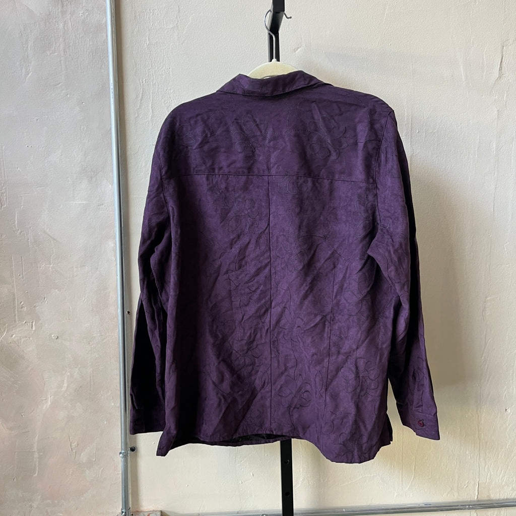 NWT Purple Button Up (XL)
