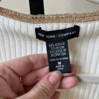 Cream & Gold Cardigan (M)