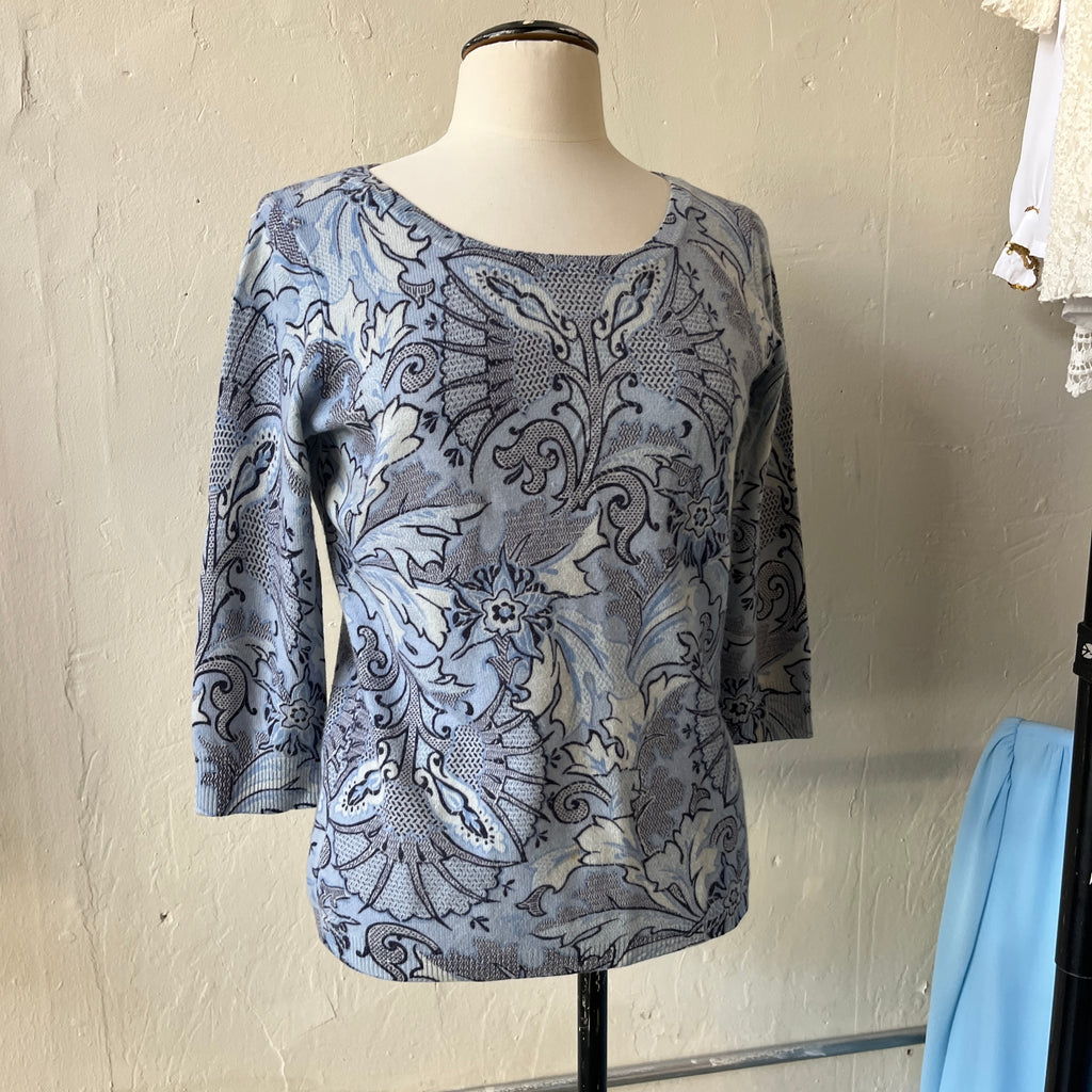 Blue Cashmere Sweater (M)