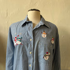 Christmas Button Up (L)