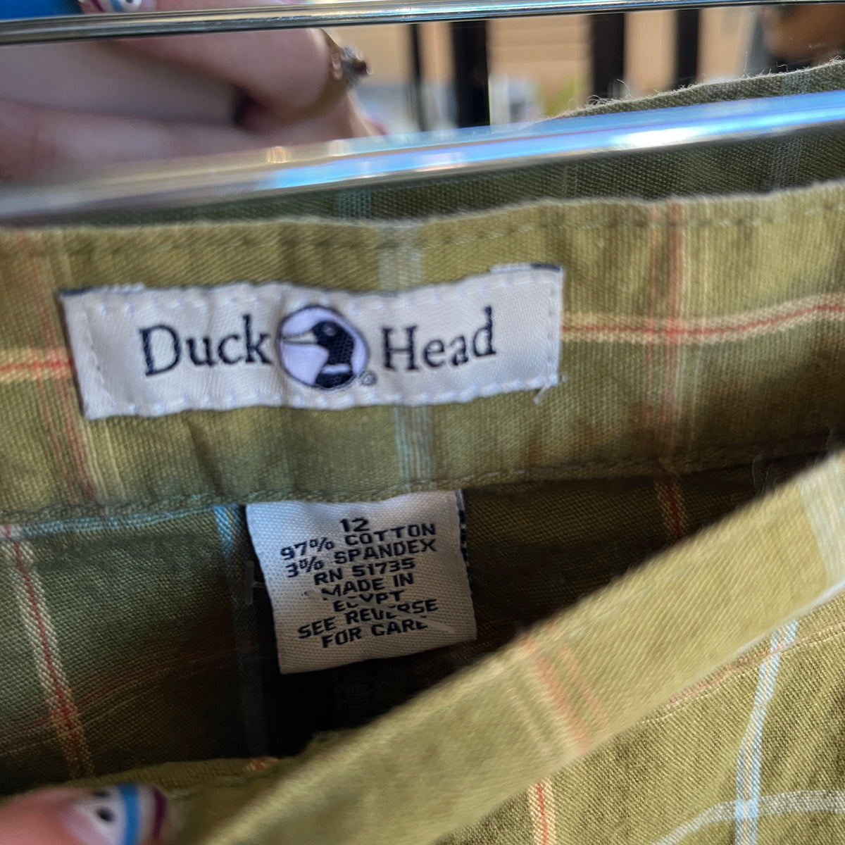 Green Plaid Capris (12)