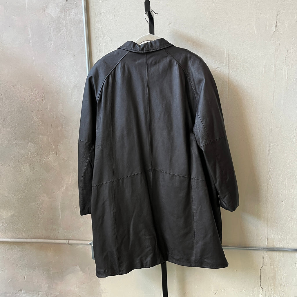 Leather Trench Coat (3X)