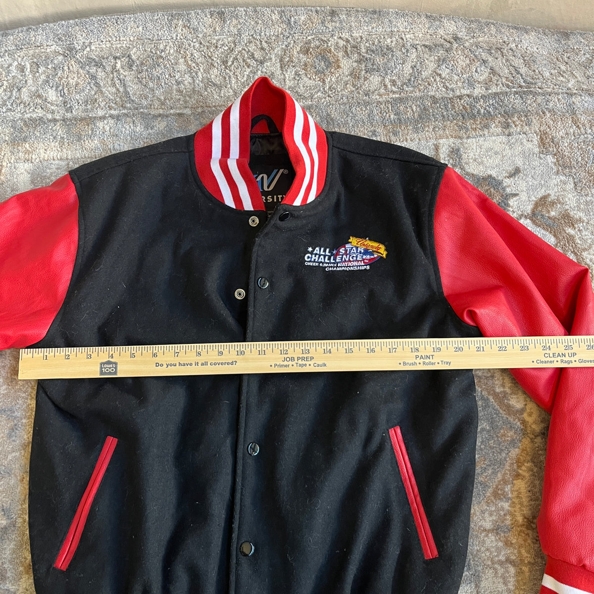 Red & Black Varsity Jacket (M)