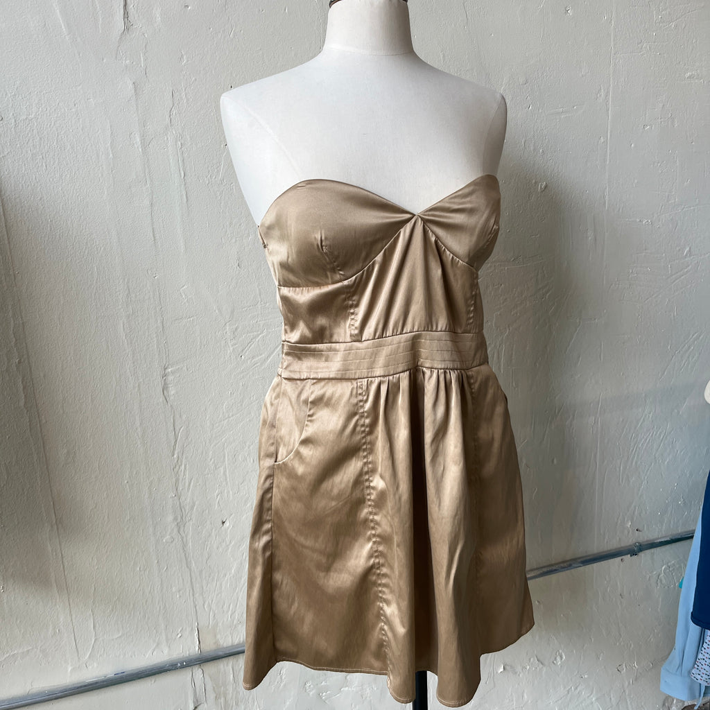 2000s Gold Dress (S)