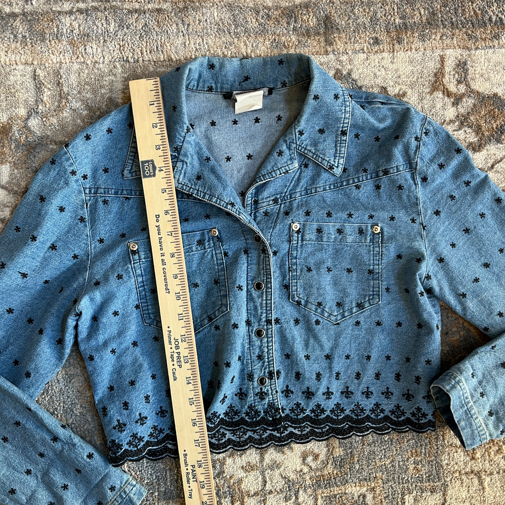 Denim Crop Top (S)