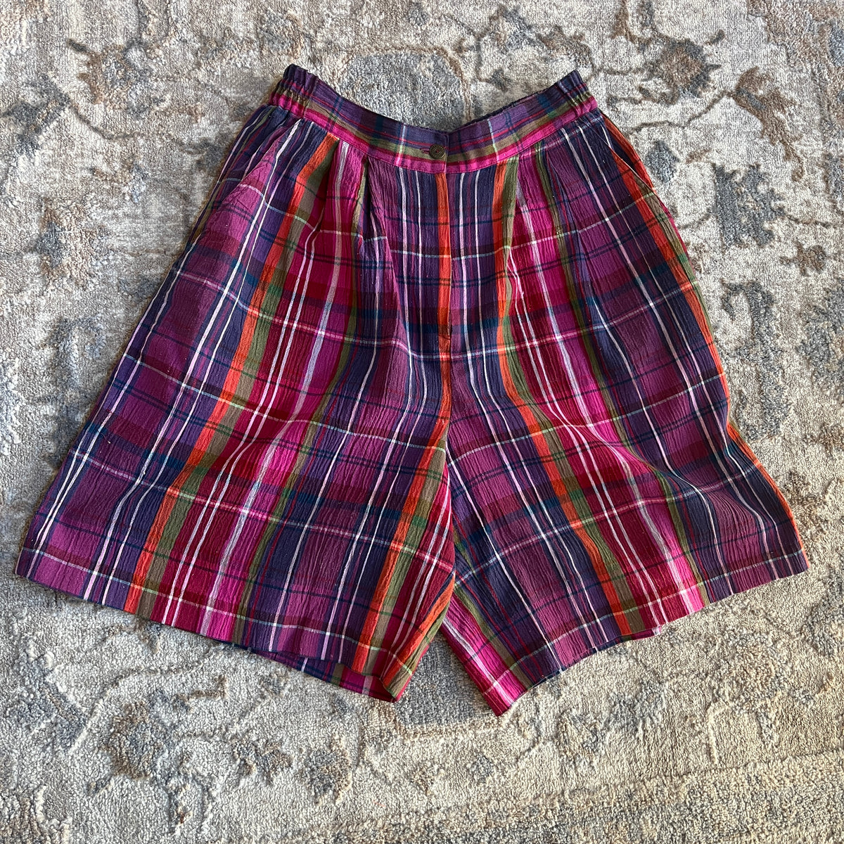 Colorful Plaid Shorts (M)