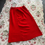 Red Knit Skirt (M)