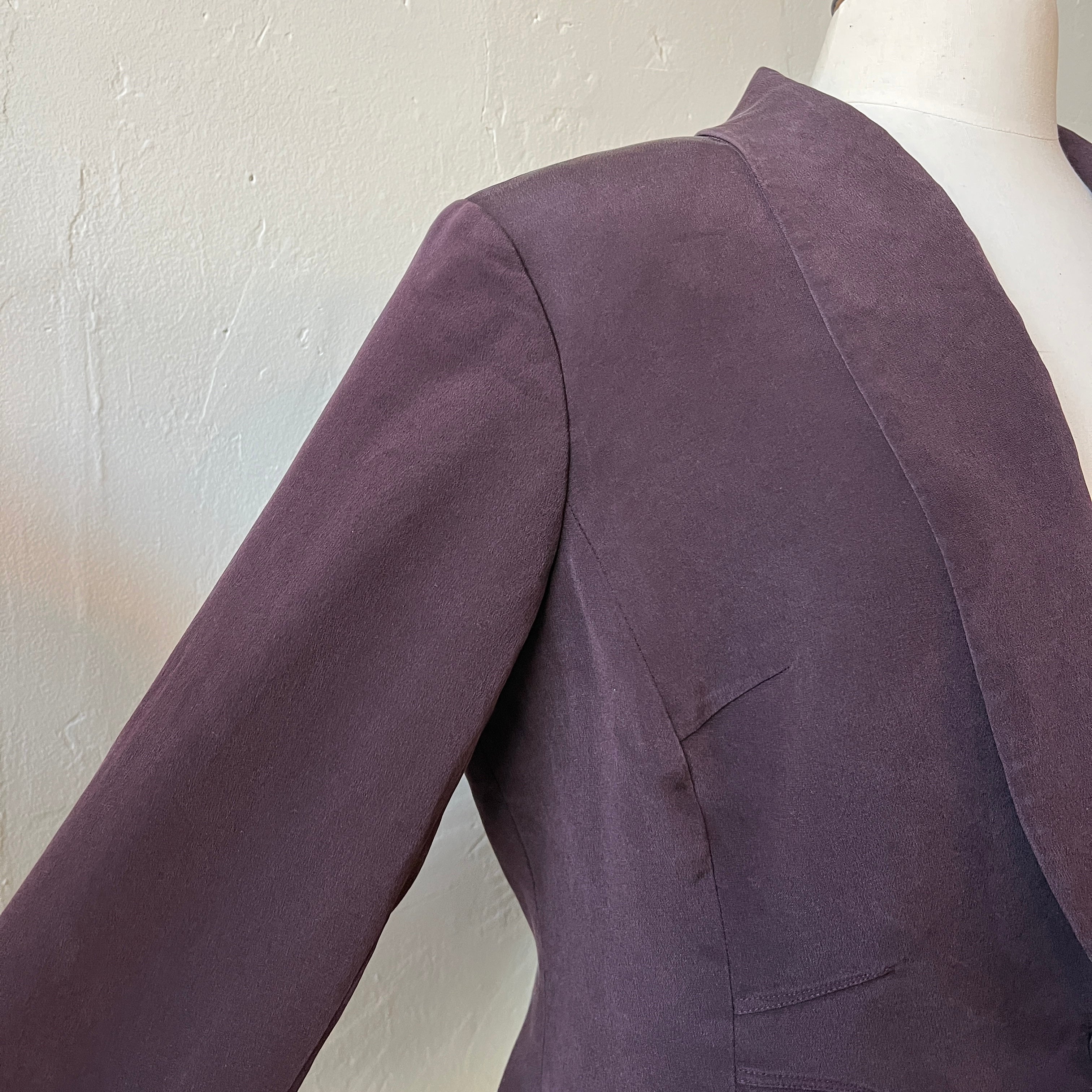 Dana Buchman Purple Silk Blazer (14)