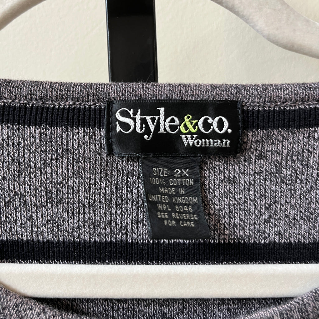 Striped Sweater (2X)