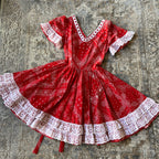 Red Handmade Dress (XS/S)