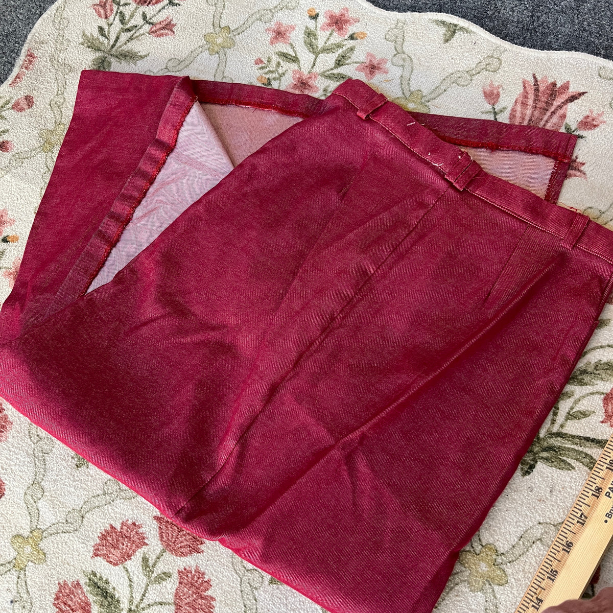 Metallic Red Skirt (S)