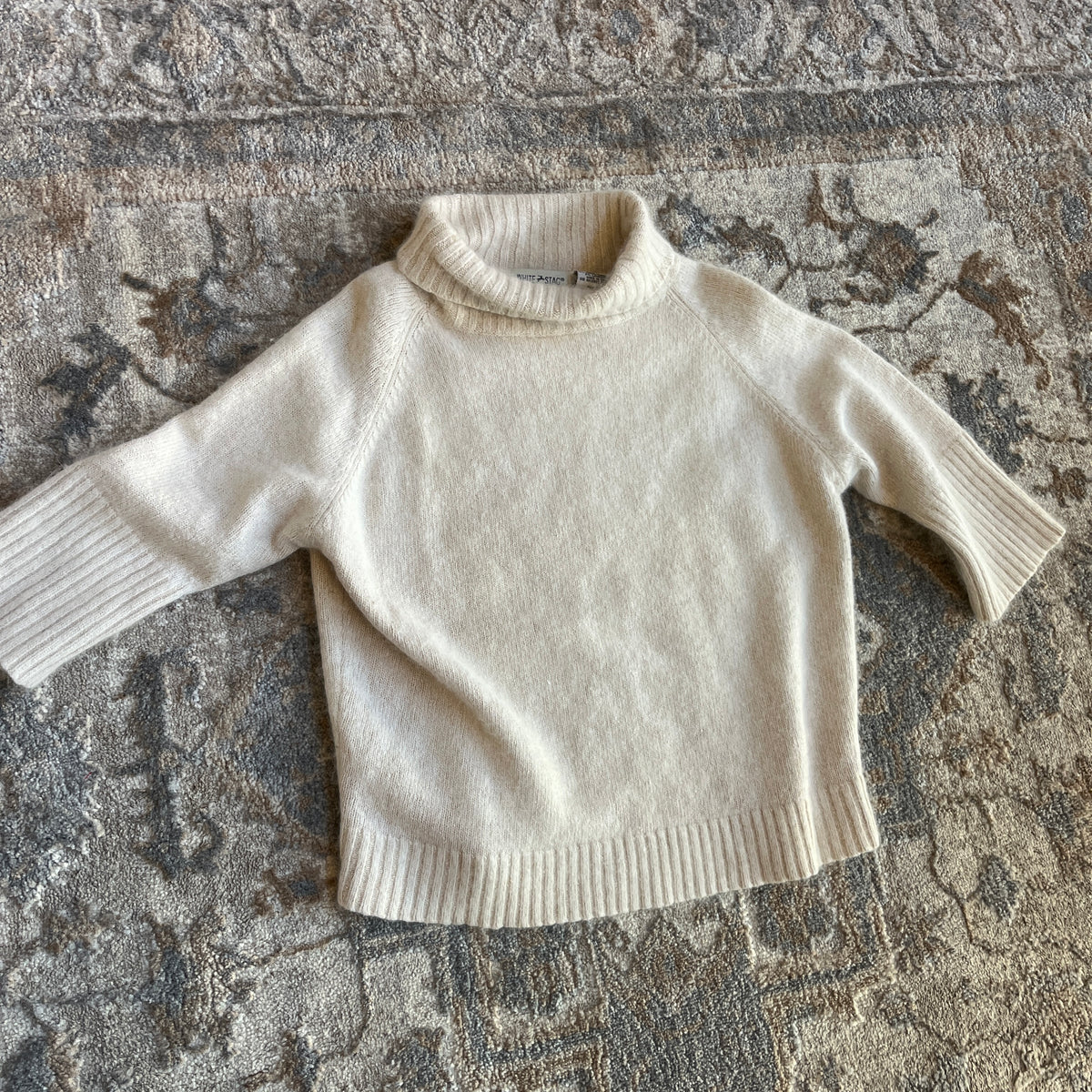 Cream Silk Sweater (S)