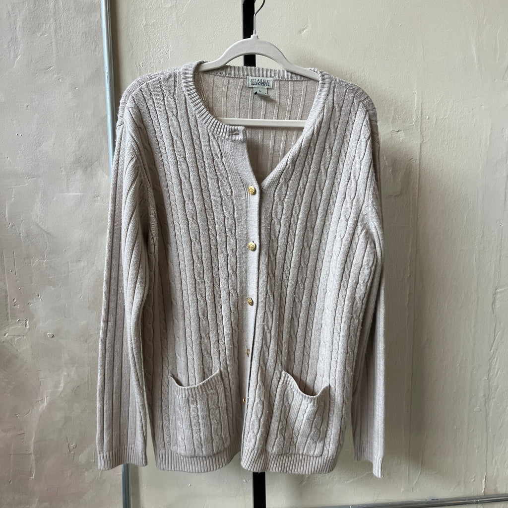 Tan Cardigan (L)