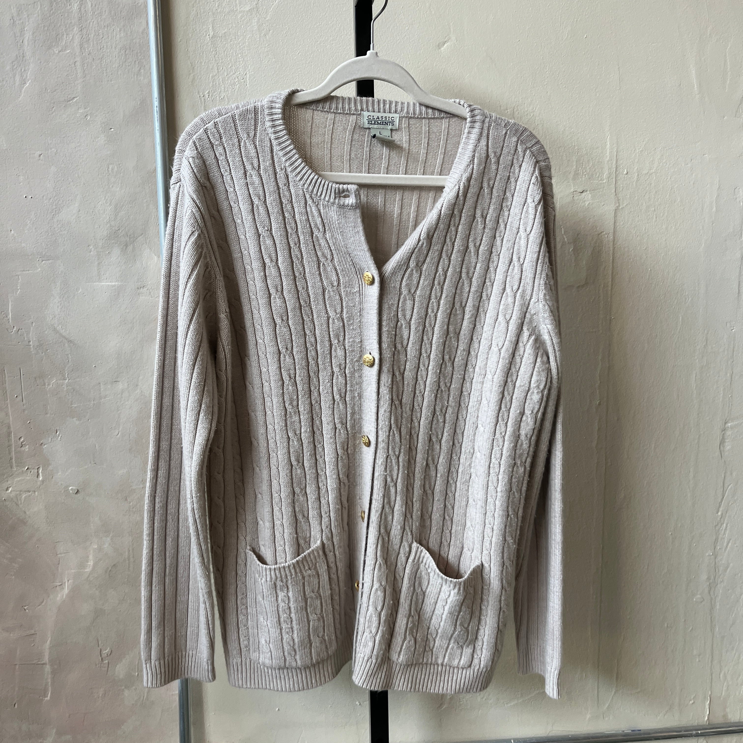 Tan Cardigan (L)