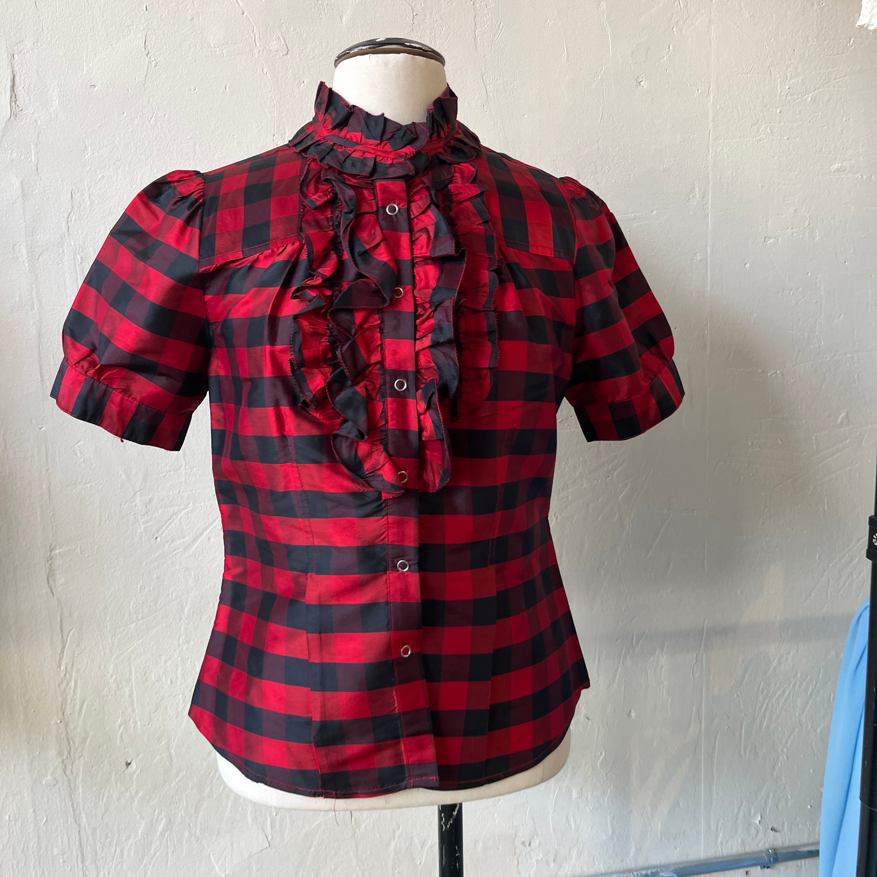 Red & Black Blouse (M)