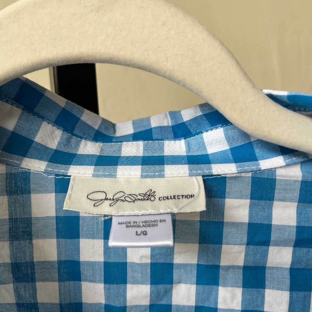 Blue Gingham Shirt (L)