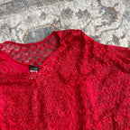 Lace Red Shawl (S)