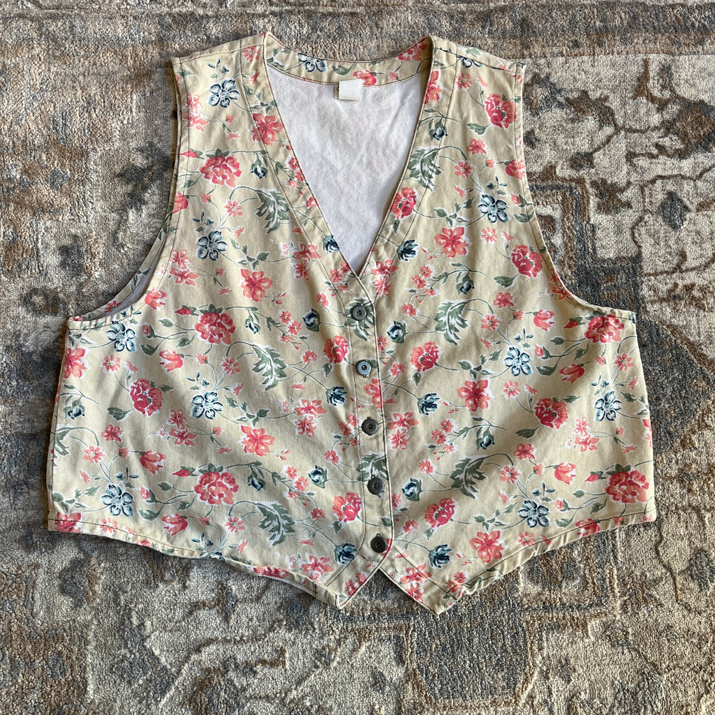 Floral Vintage Vest (22/24W)