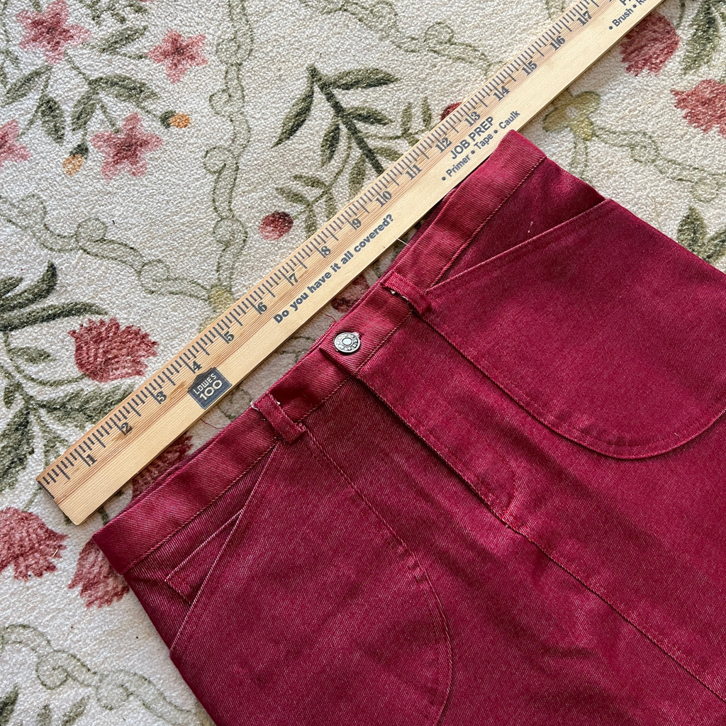 Metallic Red Skirt (S)