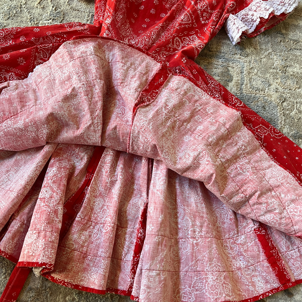 Red Handmade Dress (XS/S)