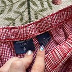 Red Gingham Capris (M)
