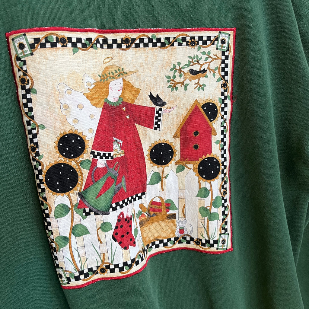 Green Sunflower Sweatshirt (L)