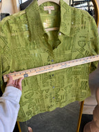 Green Button Up (M)