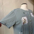 Green Patchwork Shirt