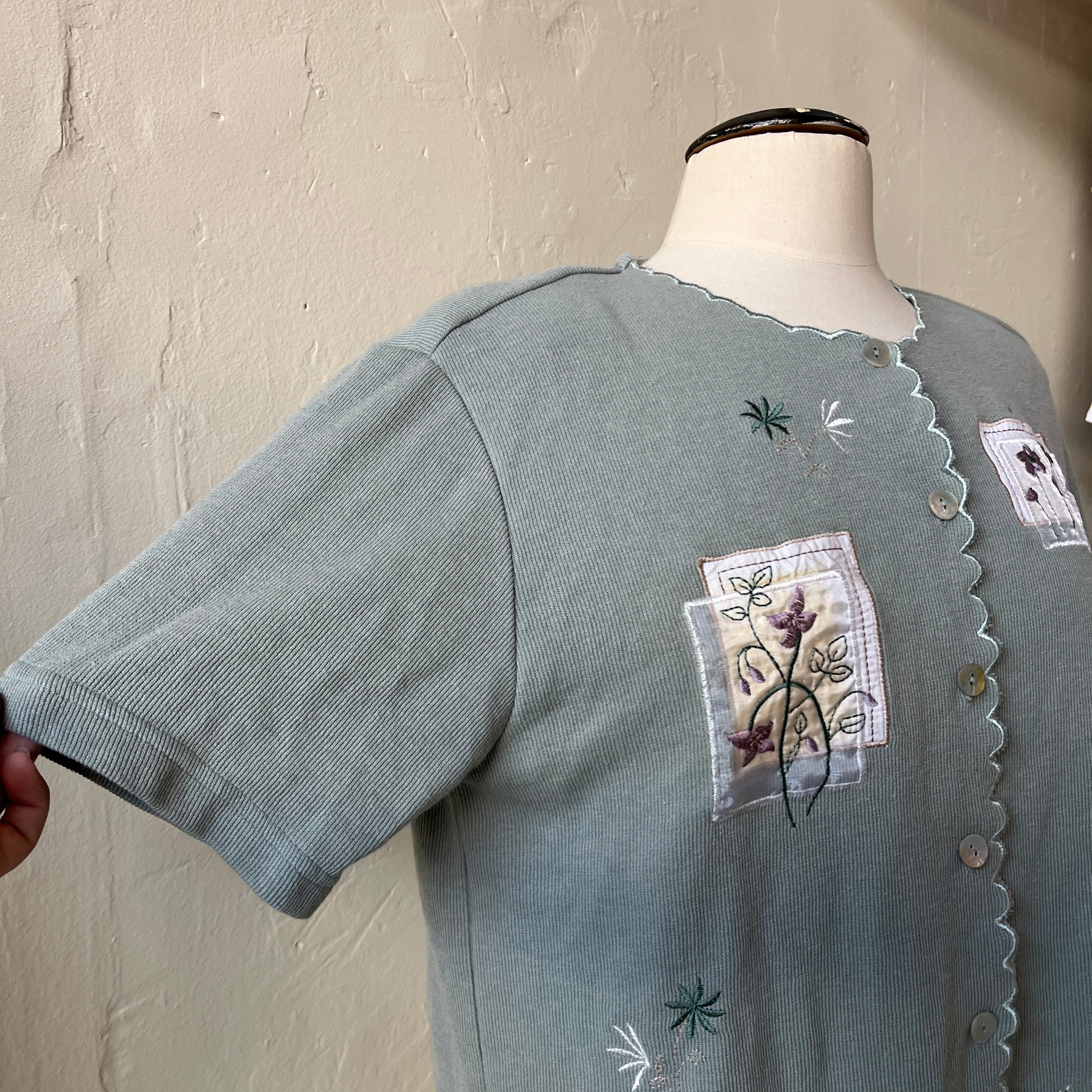Green Patchwork Shirt
