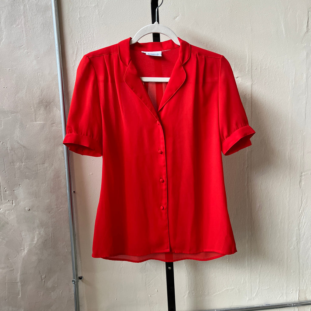 70s Red Levis Blouse (8)
