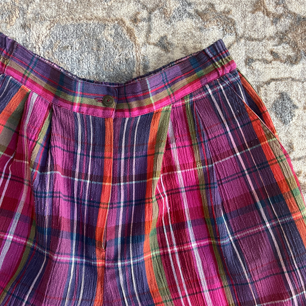 Colorful Plaid Shorts (M)