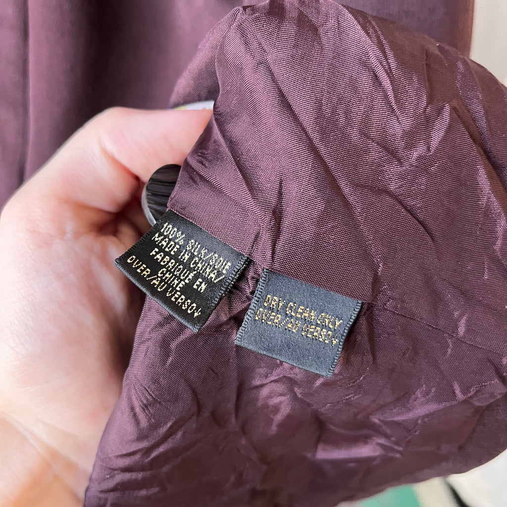 Dana Buchman Purple Silk Blazer (14)