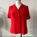70s Red Levis Blouse (8)