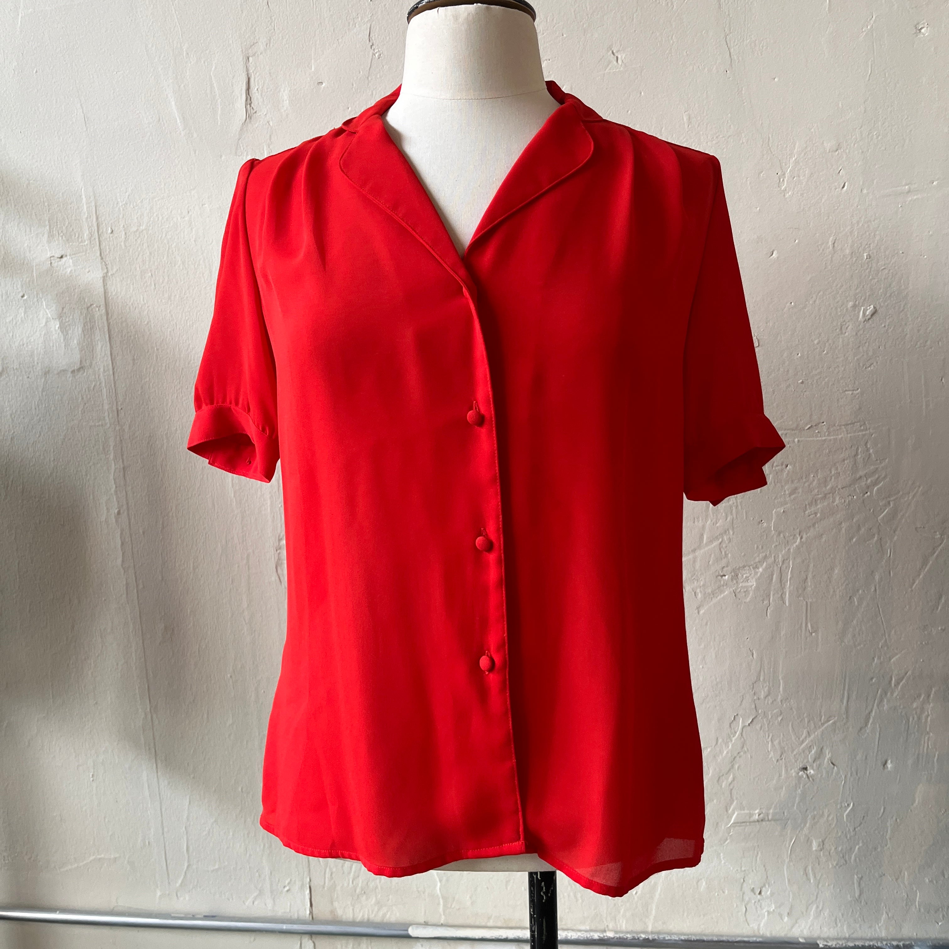 70s Red Levis Blouse (8)